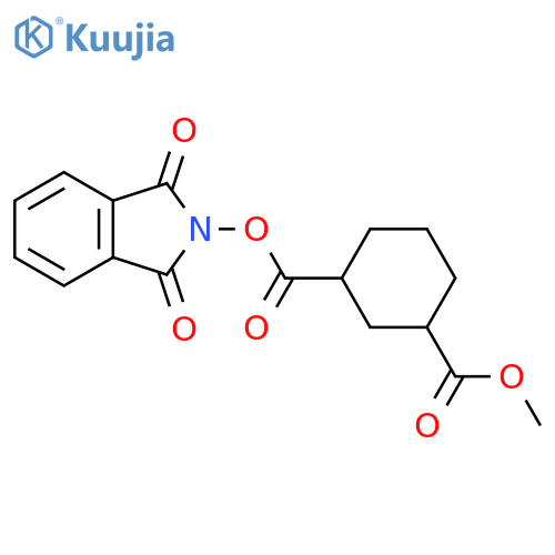 1-(1,3-dioxo-2,3-dihydro-1H-isoindol-2-yl) 3-methyl cyclohexane-1,3-dicarboxylate structure