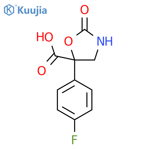 5-(4-Fluorophenyl)-2-oxo-1,3-oxazolidine-5-carboxylic acid structure