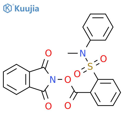 1,3-dioxo-2,3-dihydro-1H-isoindol-2-yl 2-[methyl(phenyl)sulfamoyl]benzoate structure