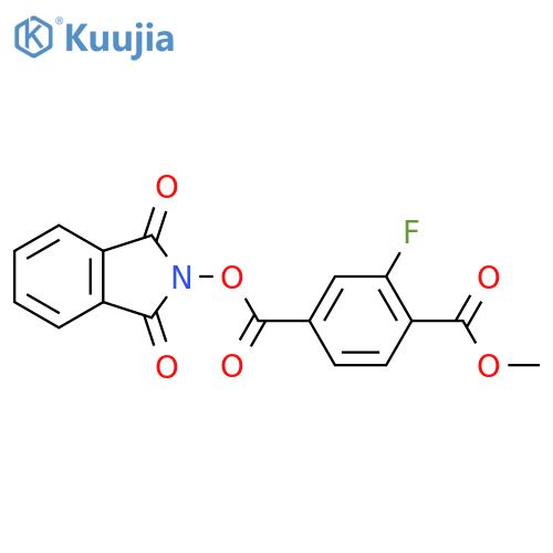 4-(1,3-dioxo-2,3-dihydro-1H-isoindol-2-yl) 1-methyl 2-fluorobenzene-1,4-dicarboxylate structure