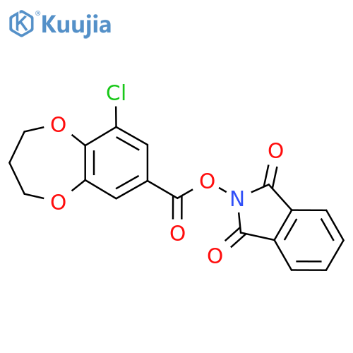 1,3-dioxo-2,3-dihydro-1H-isoindol-2-yl 9-chloro-3,4-dihydro-2H-1,5-benzodioxepine-7-carboxylate structure