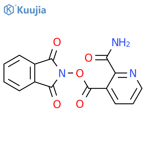 1,3-dioxo-2,3-dihydro-1H-isoindol-2-yl 2-carbamoylpyridine-3-carboxylate structure