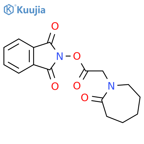 1,3-dioxo-2,3-dihydro-1H-isoindol-2-yl 2-(2-oxoazepan-1-yl)acetate structure
