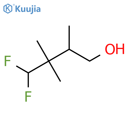 4,4-Difluoro-2,3,3-trimethylbutan-1-ol structure