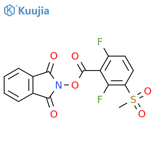 1,3-dioxo-2,3-dihydro-1H-isoindol-2-yl 2,6-difluoro-3-methanesulfonylbenzoate structure
