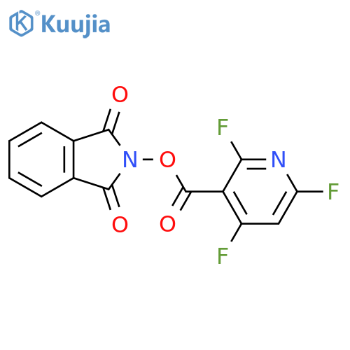 1,3-dioxo-2,3-dihydro-1H-isoindol-2-yl 2,4,6-trifluoropyridine-3-carboxylate structure
