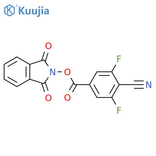 1,3-dioxo-2,3-dihydro-1H-isoindol-2-yl 4-cyano-3,5-difluorobenzoate structure
