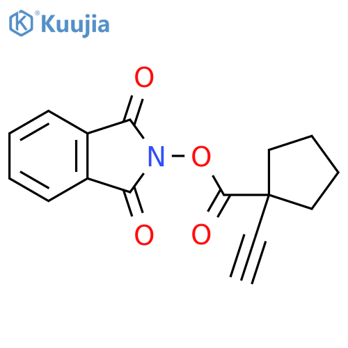 1,3-dioxo-2,3-dihydro-1H-isoindol-2-yl 1-ethynylcyclopentane-1-carboxylate structure