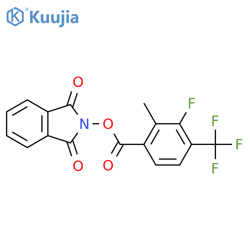1,3-dioxo-2,3-dihydro-1H-isoindol-2-yl 3-fluoro-2-methyl-4-(trifluoromethyl)benzoate structure