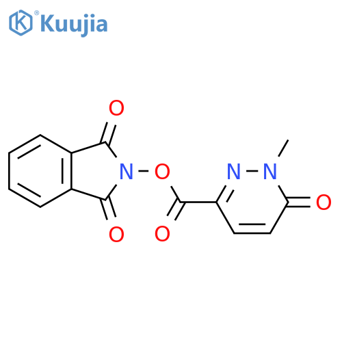 1,3-dioxo-2,3-dihydro-1H-isoindol-2-yl 1-methyl-6-oxo-1,6-dihydropyridazine-3-carboxylate structure