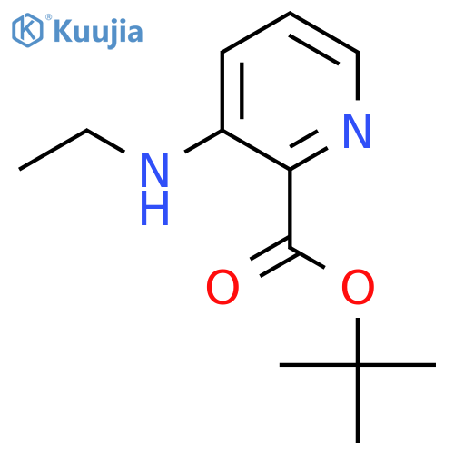 Tert-butyl 3-(ethylamino)pyridine-2-carboxylate structure