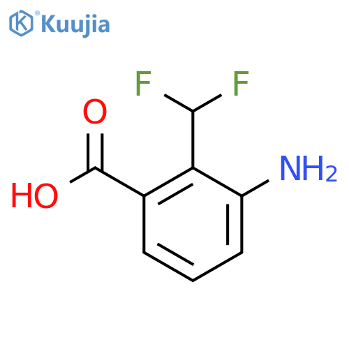 3-Amino-2-(difluoromethyl)benzoic acid structure