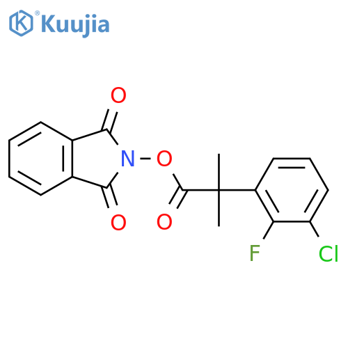 1,3-dioxo-2,3-dihydro-1H-isoindol-2-yl 2-(3-chloro-2-fluorophenyl)-2-methylpropanoate structure