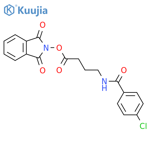 1,3-dioxo-2,3-dihydro-1H-isoindol-2-yl 4-[(4-chlorophenyl)formamido]butanoate structure