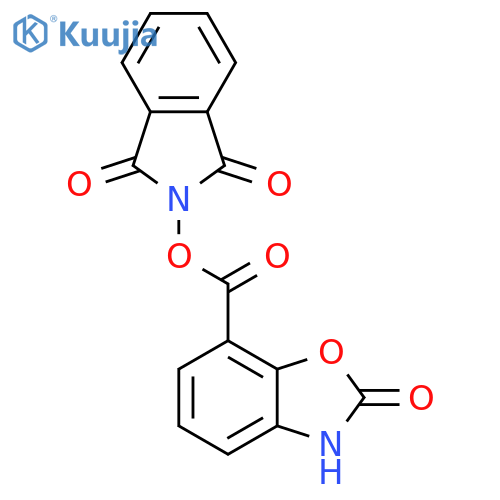 1,3-dioxo-2,3-dihydro-1H-isoindol-2-yl 2-oxo-2,3-dihydro-1,3-benzoxazole-7-carboxylate structure