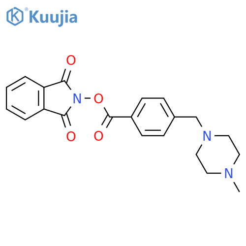 1,3-dioxo-2,3-dihydro-1H-isoindol-2-yl 4-[(4-methylpiperazin-1-yl)methyl]benzoate structure