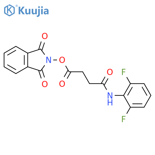1,3-dioxo-2,3-dihydro-1H-isoindol-2-yl 3-[(2,6-difluorophenyl)carbamoyl]propanoate structure