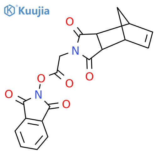 1,3-dioxo-2,3-dihydro-1H-isoindol-2-yl 2-{3,5-dioxo-4-azatricyclo[5.2.1.0,2,6]dec-8-en-4-yl}acetate structure