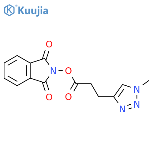 1,3-dioxo-2,3-dihydro-1H-isoindol-2-yl 3-(1-methyl-1H-1,2,3-triazol-4-yl)propanoate structure