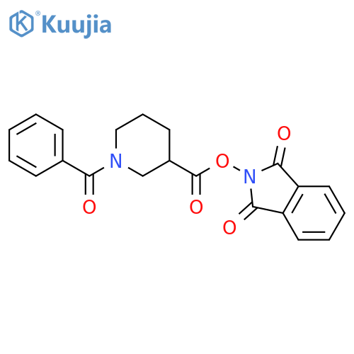 1,3-dioxo-2,3-dihydro-1H-isoindol-2-yl 1-benzoylpiperidine-3-carboxylate structure