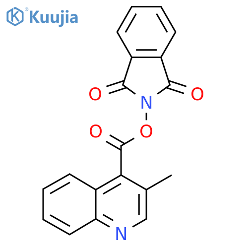 1,3-dioxo-2,3-dihydro-1H-isoindol-2-yl 3-methylquinoline-4-carboxylate structure