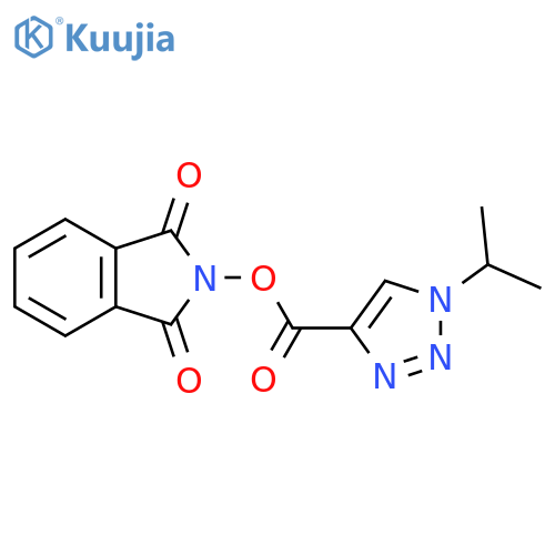 1,3-dioxo-2,3-dihydro-1H-isoindol-2-yl 1-(propan-2-yl)-1H-1,2,3-triazole-4-carboxylate structure