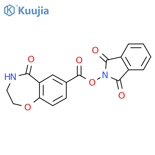 1,3-dioxo-2,3-dihydro-1H-isoindol-2-yl 5-oxo-2,3,4,5-tetrahydro-1,4-benzoxazepine-7-carboxylate structure
