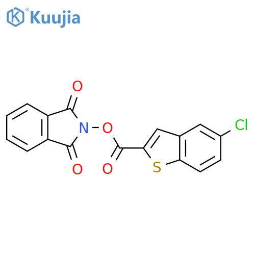 1,3-dioxo-2,3-dihydro-1H-isoindol-2-yl 5-chloro-1-benzothiophene-2-carboxylate structure