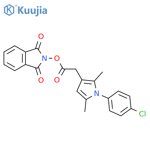 1,3-dioxo-2,3-dihydro-1H-isoindol-2-yl 2-[1-(4-chlorophenyl)-2,5-dimethyl-1H-pyrrol-3-yl]acetate structure