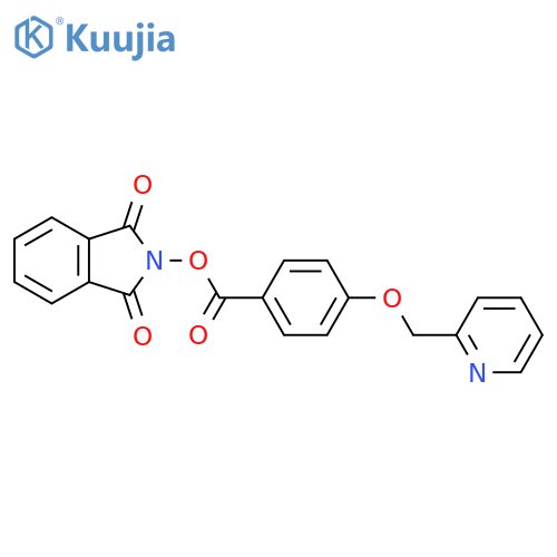1,3-dioxo-2,3-dihydro-1H-isoindol-2-yl 4-[(pyridin-2-yl)methoxy]benzoate structure