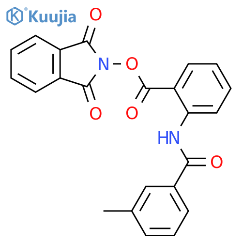 1,3-dioxo-2,3-dihydro-1H-isoindol-2-yl 2-(3-methylbenzamido)benzoate structure