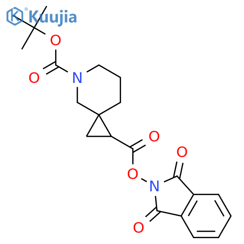 5-tert-butyl 1-(1,3-dioxo-2,3-dihydro-1H-isoindol-2-yl) 5-azaspiro[2.5]octane-1,5-dicarboxylate structure