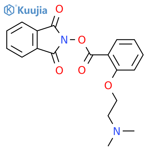 1,3-dioxo-2,3-dihydro-1H-isoindol-2-yl 2-[2-(dimethylamino)ethoxy]benzoate structure