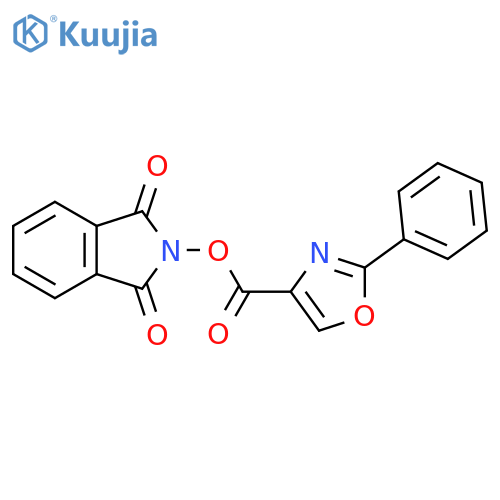 1,3-dioxo-2,3-dihydro-1H-isoindol-2-yl 2-phenyl-1,3-oxazole-4-carboxylate structure