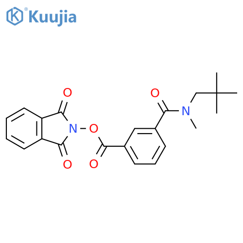 1,3-dioxo-2,3-dihydro-1H-isoindol-2-yl 3-[(2,2-dimethylpropyl)(methyl)carbamoyl]benzoate structure