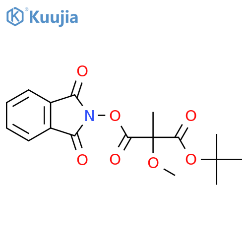 1-tert-butyl 1,3-dioxo-2,3-dihydro-1H-isoindol-2-yl 2-methoxy-2-methylpropanedioate structure