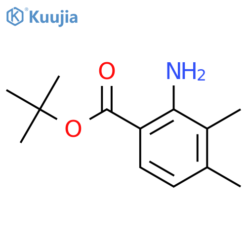 Tert-butyl 2-amino-3,4-dimethylbenzoate structure