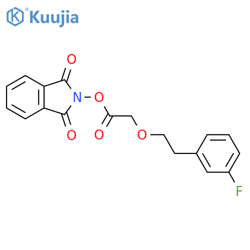 1,3-dioxo-2,3-dihydro-1H-isoindol-2-yl 2-[2-(3-fluorophenyl)ethoxy]acetate structure