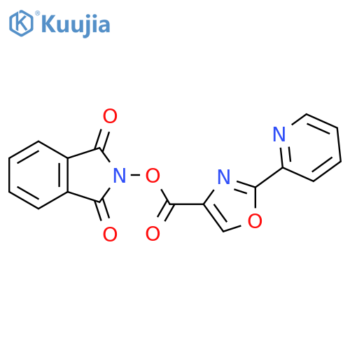 1,3-dioxo-2,3-dihydro-1H-isoindol-2-yl 2-(pyridin-2-yl)-1,3-oxazole-4-carboxylate structure
