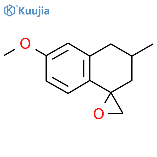 6-methoxy-3-methyl-3,4-dihydro-2H-spiro[naphthalene-1,2'-oxirane] structure