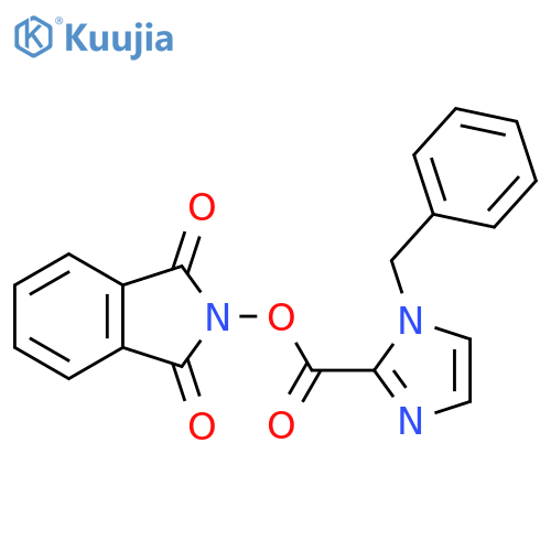 1,3-dioxo-2,3-dihydro-1H-isoindol-2-yl 1-benzyl-1H-imidazole-2-carboxylate structure