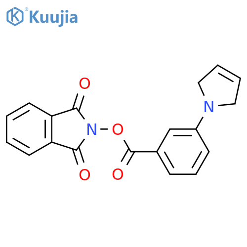 1,3-dioxo-2,3-dihydro-1H-isoindol-2-yl 3-(2,5-dihydro-1H-pyrrol-1-yl)benzoate structure