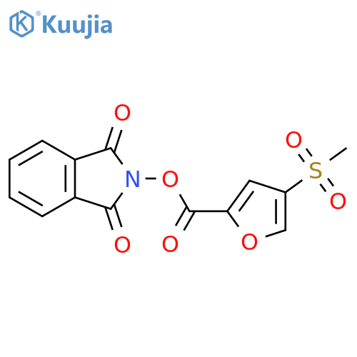 1,3-dioxo-2,3-dihydro-1H-isoindol-2-yl 4-methanesulfonylfuran-2-carboxylate structure