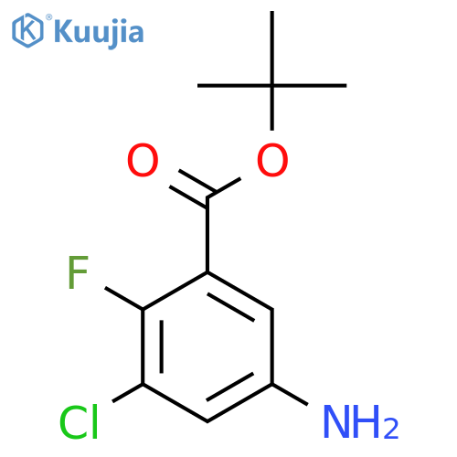 Tert-butyl 5-amino-3-chloro-2-fluorobenzoate structure