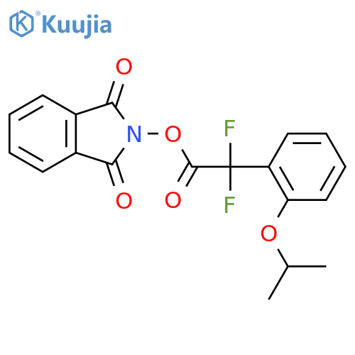 1,3-dioxo-2,3-dihydro-1H-isoindol-2-yl 2,2-difluoro-2-[2-(propan-2-yloxy)phenyl]acetate structure