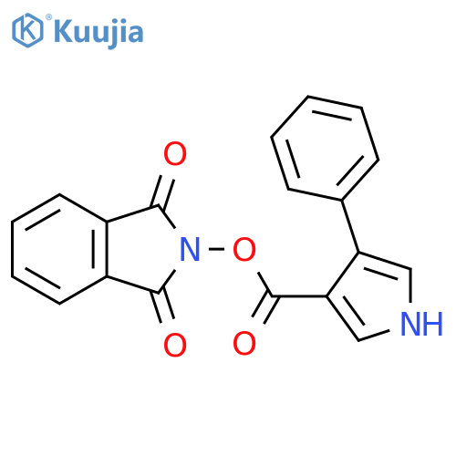 1,3-dioxo-2,3-dihydro-1H-isoindol-2-yl 4-phenyl-1H-pyrrole-3-carboxylate structure