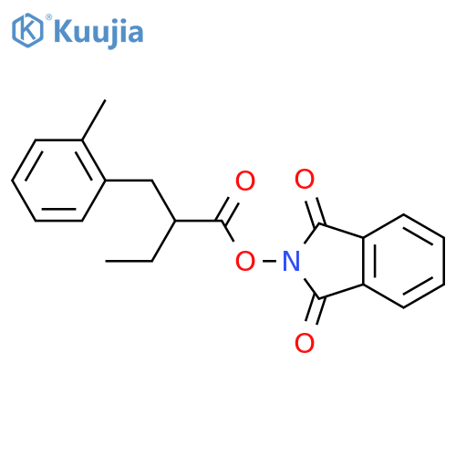 1,3-dioxo-2,3-dihydro-1H-isoindol-2-yl 2-[(2-methylphenyl)methyl]butanoate structure