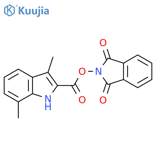 1,3-dioxo-2,3-dihydro-1H-isoindol-2-yl 3,7-dimethyl-1H-indole-2-carboxylate structure