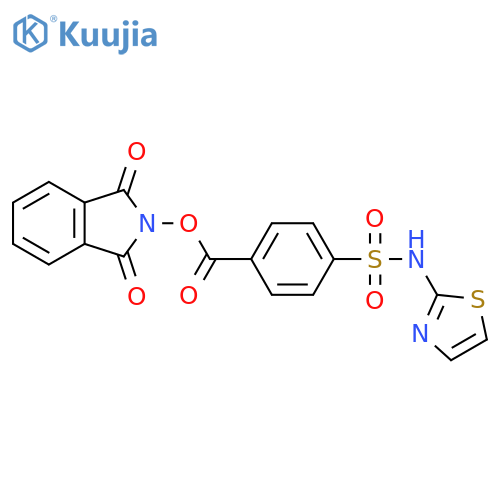 1,3-dioxo-2,3-dihydro-1H-isoindol-2-yl 4-[(1,3-thiazol-2-yl)sulfamoyl]benzoate structure