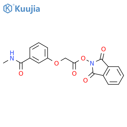 1,3-dioxo-2,3-dihydro-1H-isoindol-2-yl 2-[3-(methylcarbamoyl)phenoxy]acetate structure